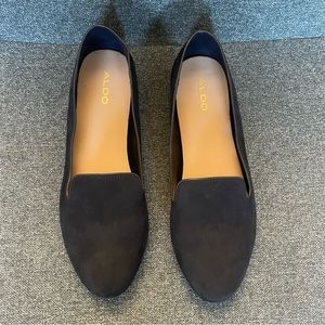 Aldo Black Suede Loafers